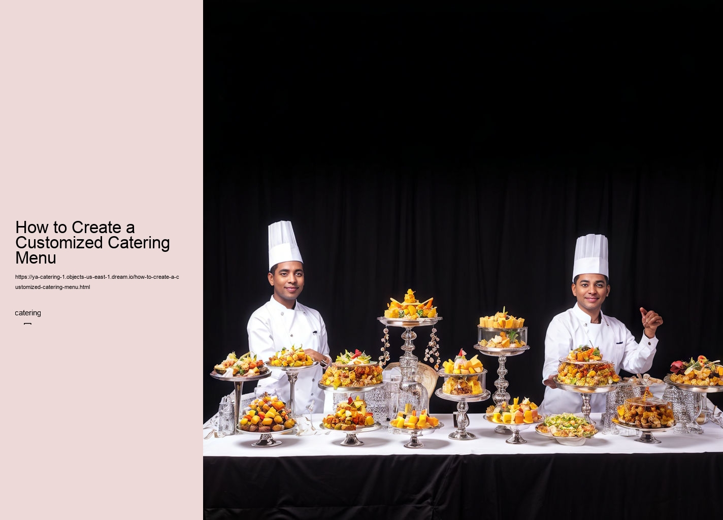 How to Create a Customized Catering Menu